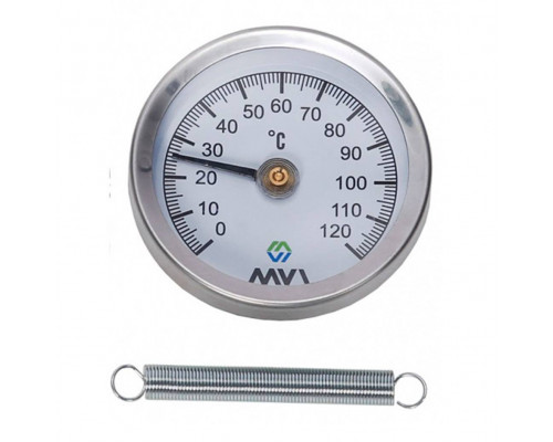 Термометр аксиальный MVI, 0-120C, D63 мм, накладной