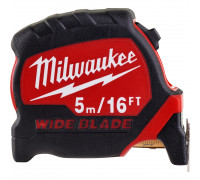 Рулетка Milwaukee PREMIUM широкая WIDE BLADE 5м (шир. полотна 33мм)