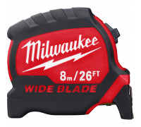 Рулетка Milwaukee PREMIUM широкая WIDE BLADE 8м (шир. полотна 33мм)